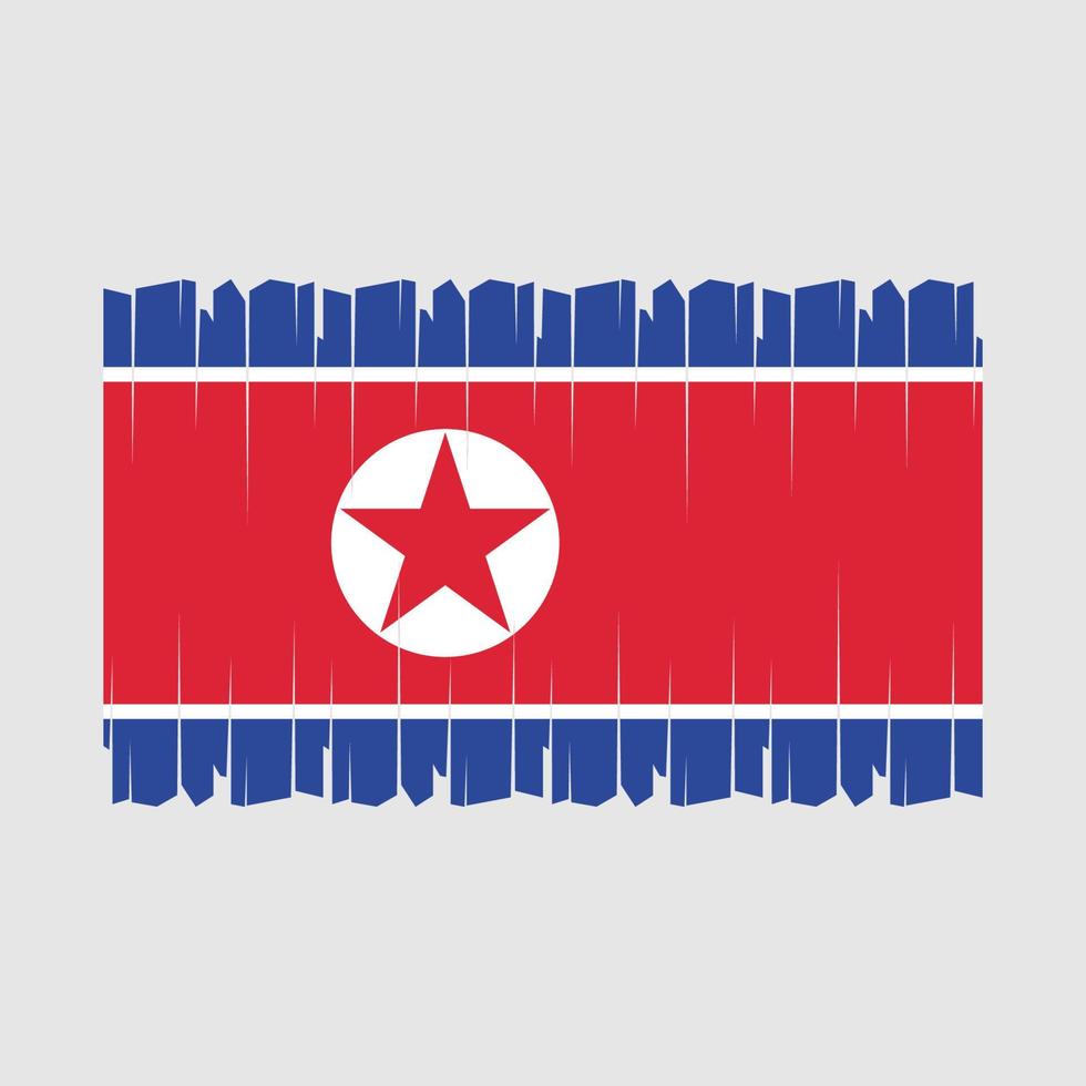 North Korea Flag Vector