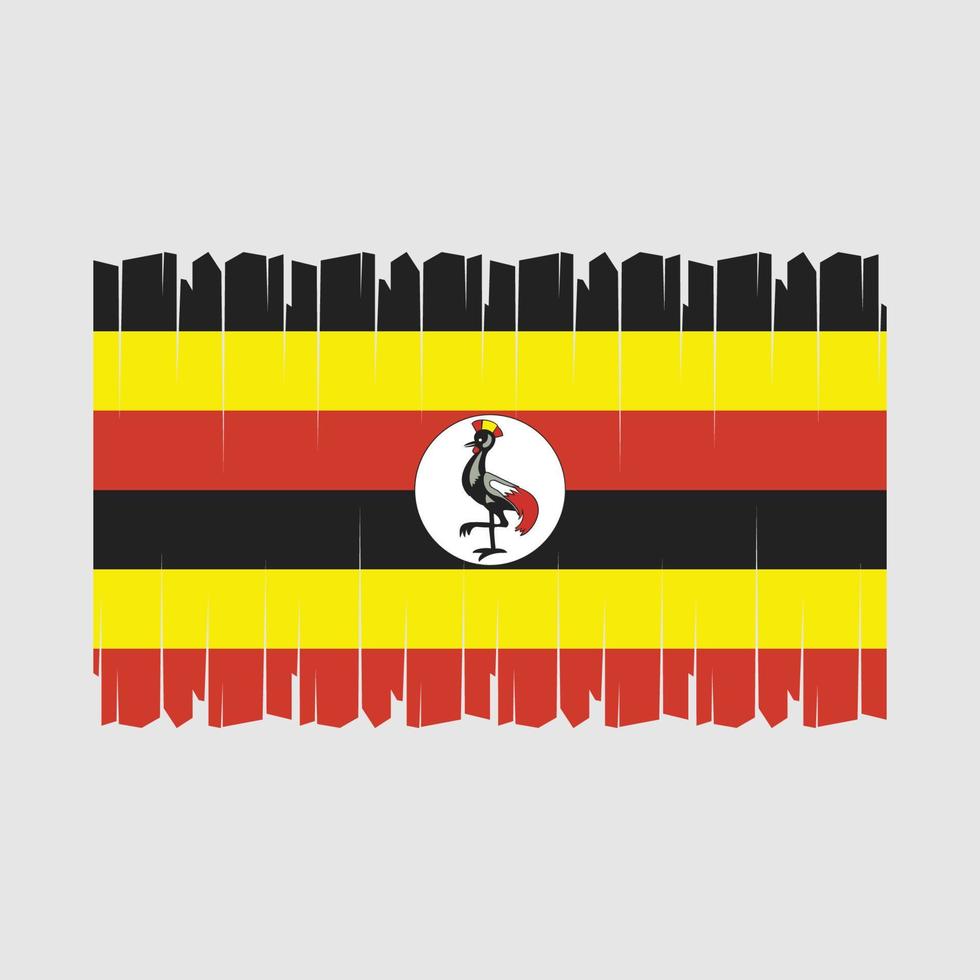 Uganda Flag Vector