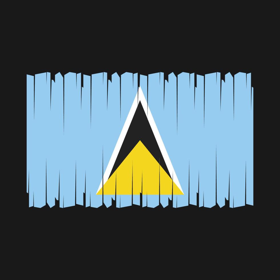 Saint Lucia Flag Vector