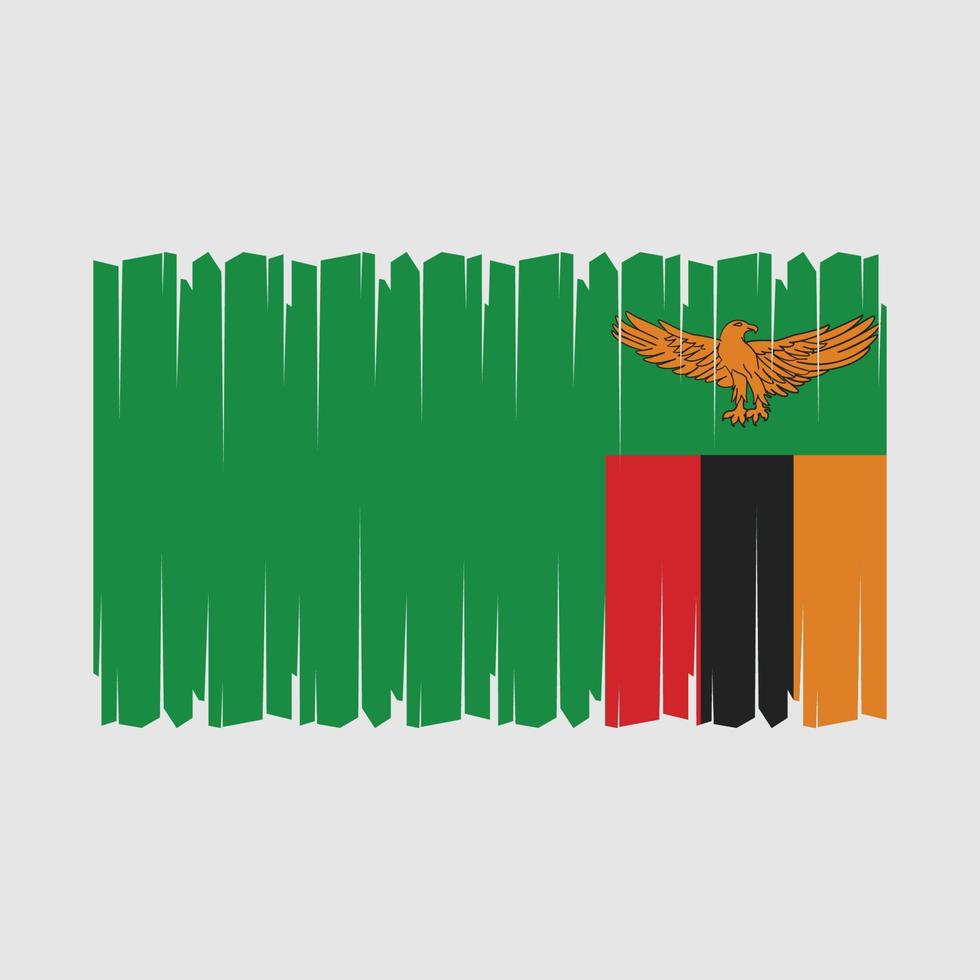 Zambia Flag Vector