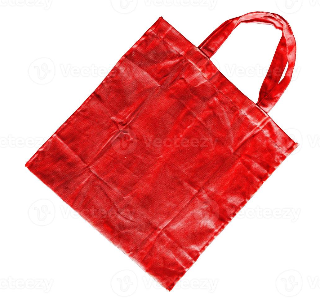 Red cotton bag photo