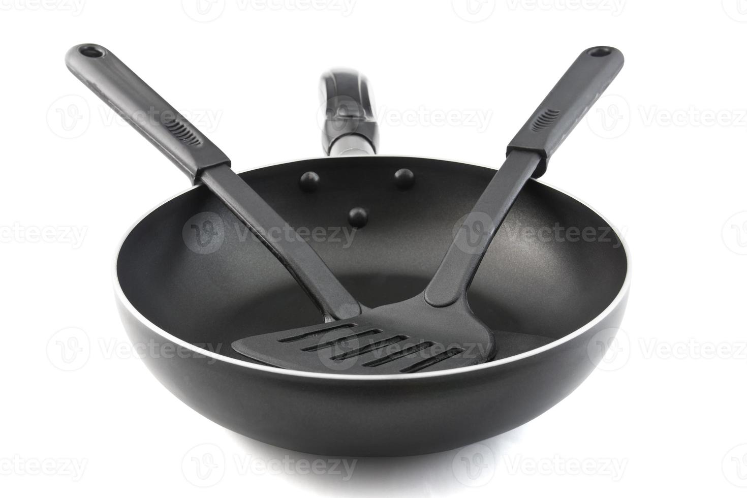 Pan with handle and Spade of frying pan photo