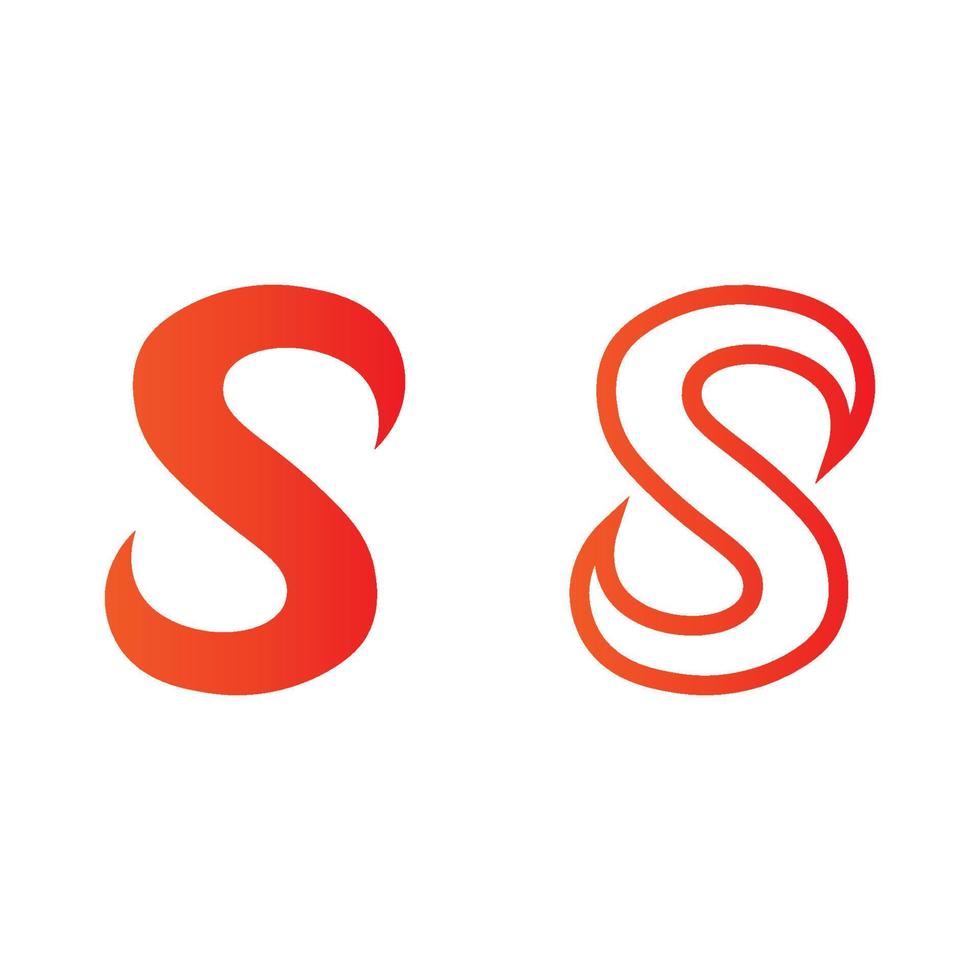 Business corporate letter S logo design vector. vector