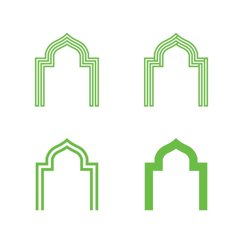 islamic icon and ramadhan logo design vector graphic sign