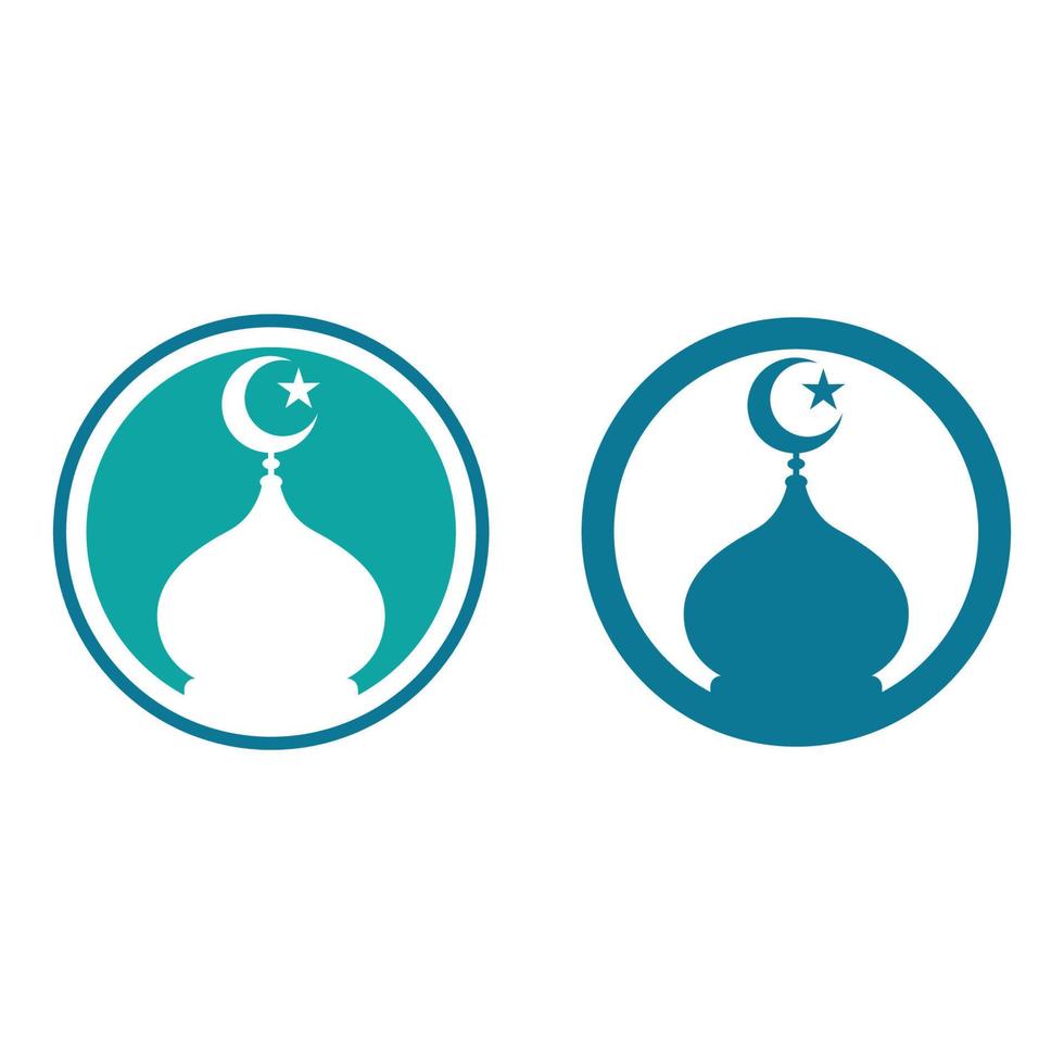 islamic icon and ramadhan logo design vector graphic sign