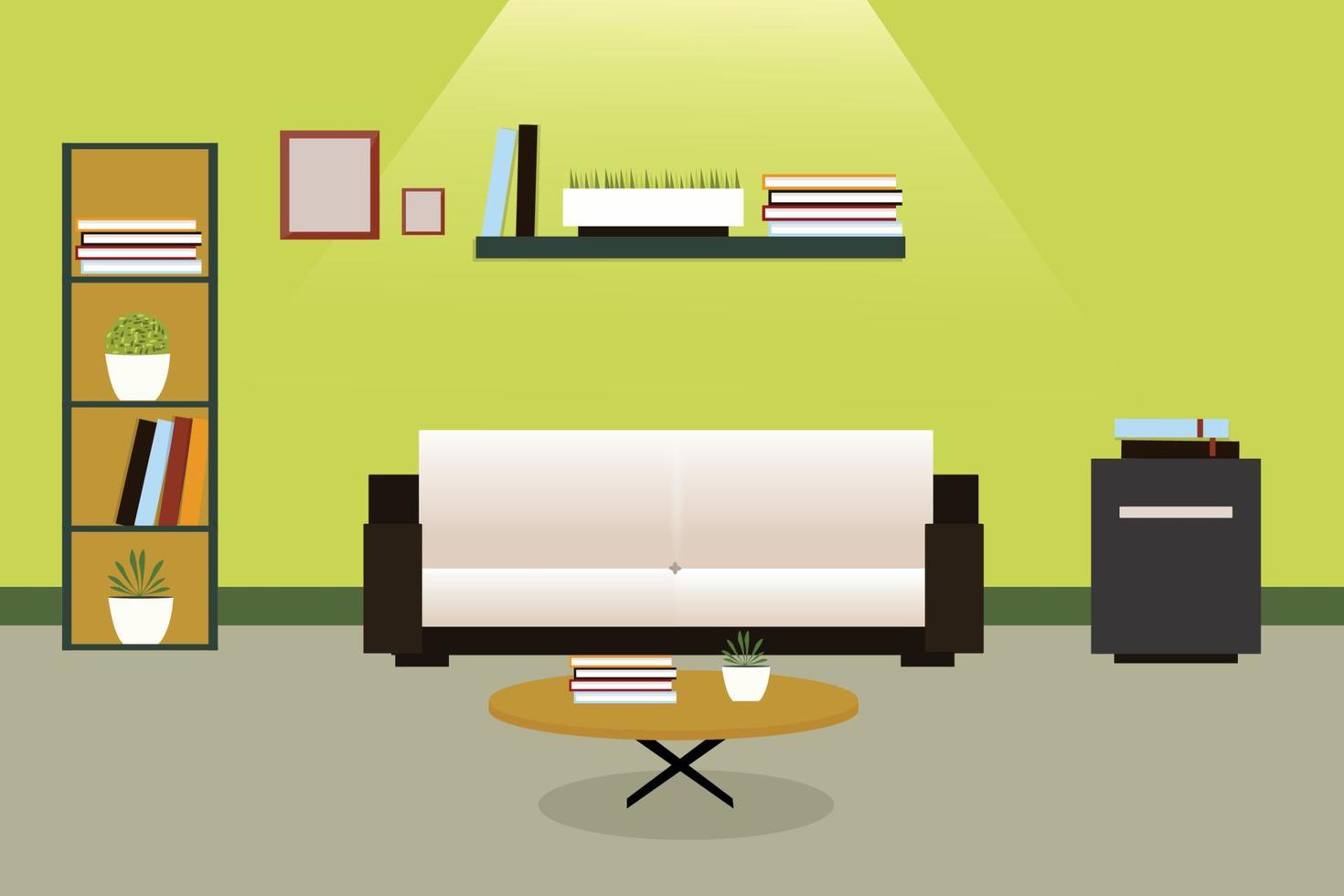 Home interior background illustration. vector