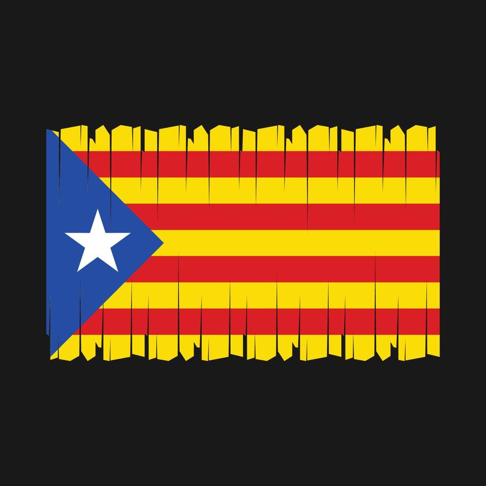 vector de bandera de cataluña