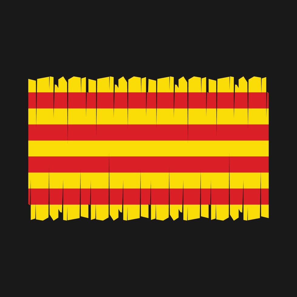 vector de bandera de cataluña