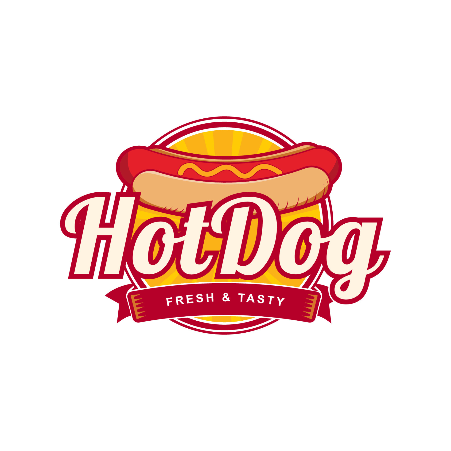 Hot Dog Food Logo Design For Your Business Vector Illustration 21692234 hot-dog-food-logo-design-for-your-business-vector-illustration-21692234