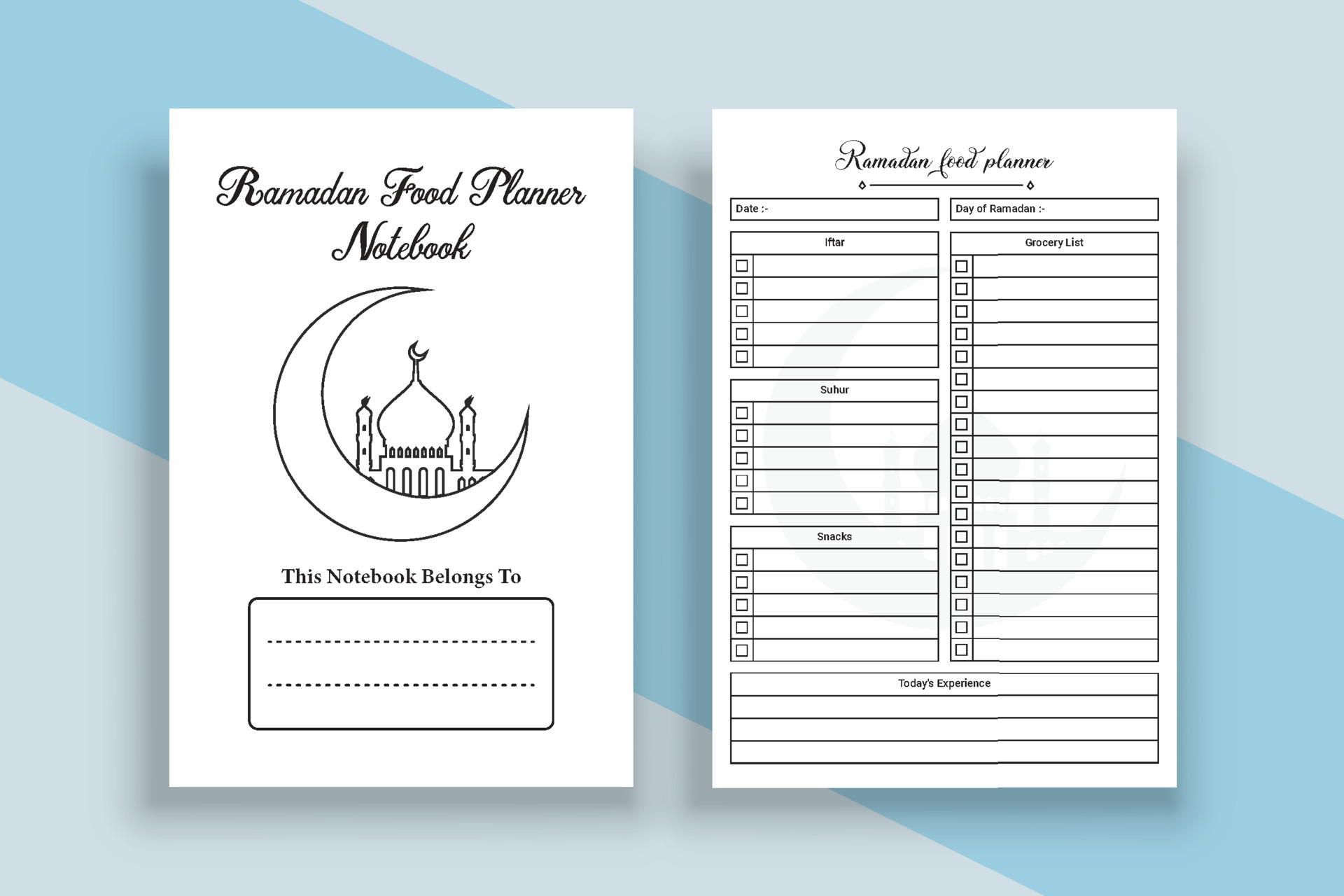 ramadan tracker journal