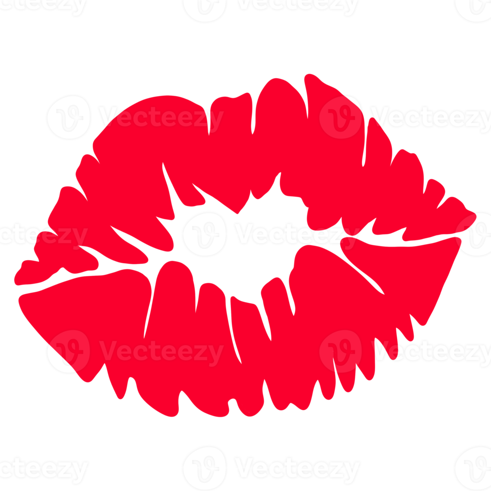 rot sexy Herz Lippen png