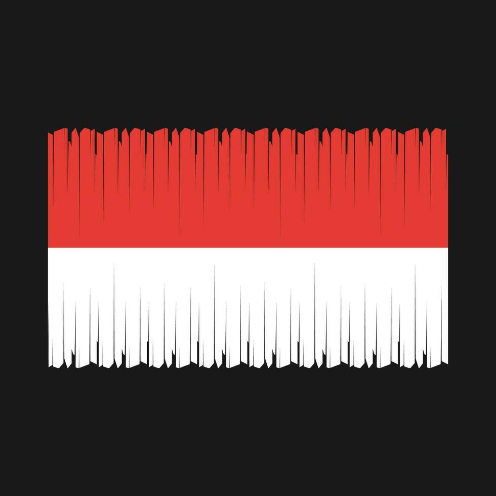 Indonesia Flag Vector Illustration