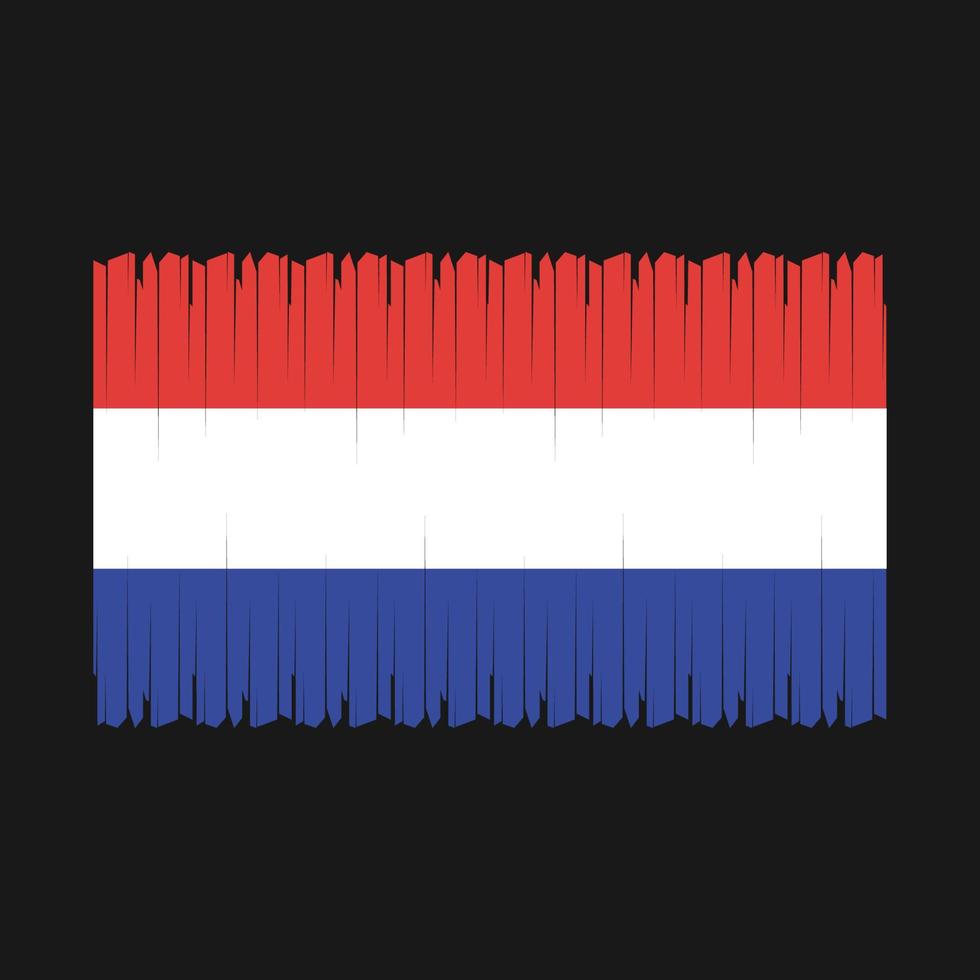 Netherlands Flag Vector Illustration