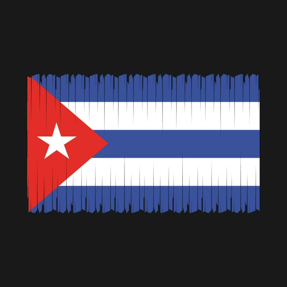 Cuba bandera vector ilustración