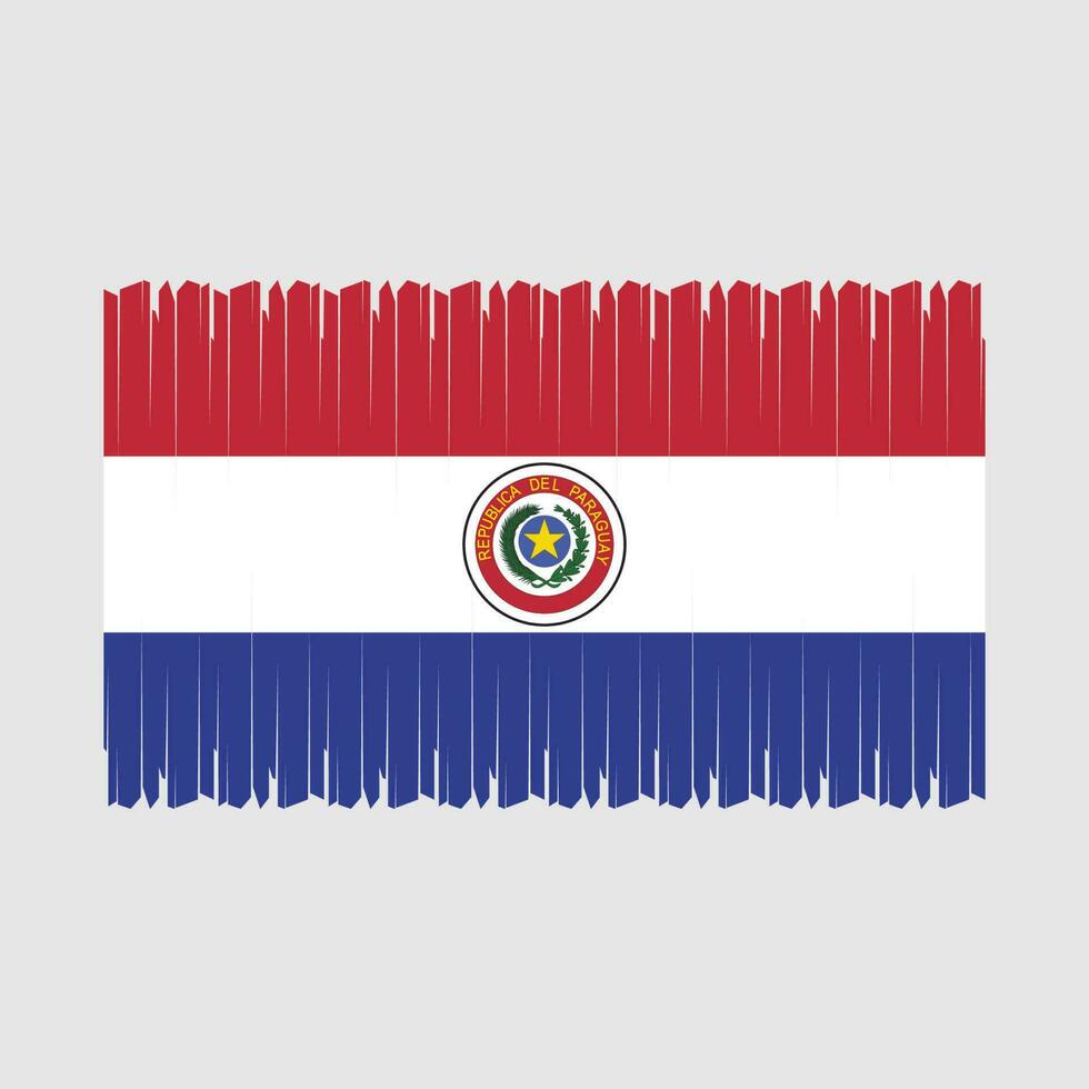 Paraguay Flag Vector Illustration