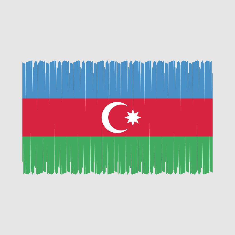 Azerbaijan Flag Vector Illustration