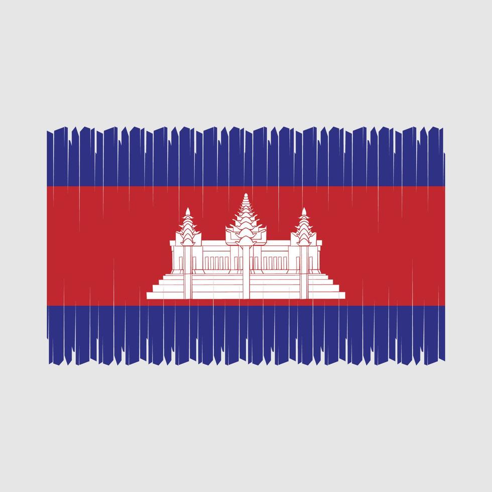 Cambodia Flag Vector Illustration