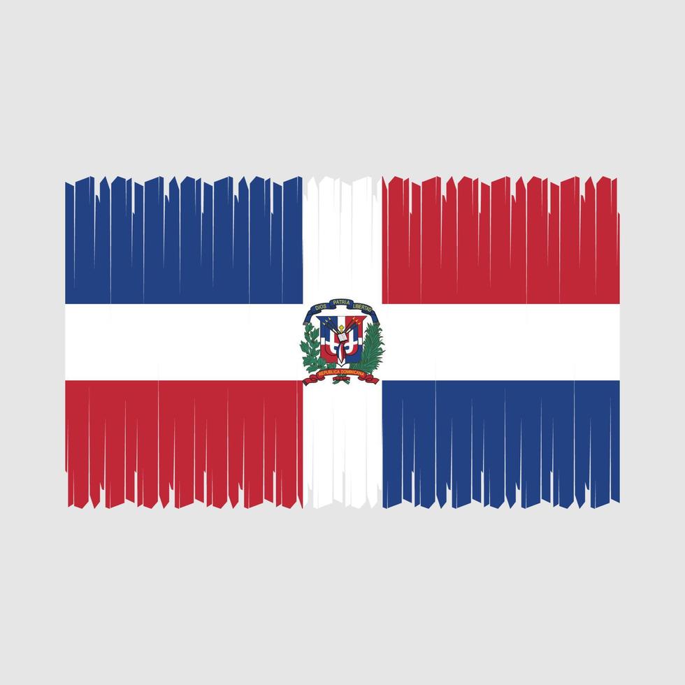 dominicano república bandera vector ilustración
