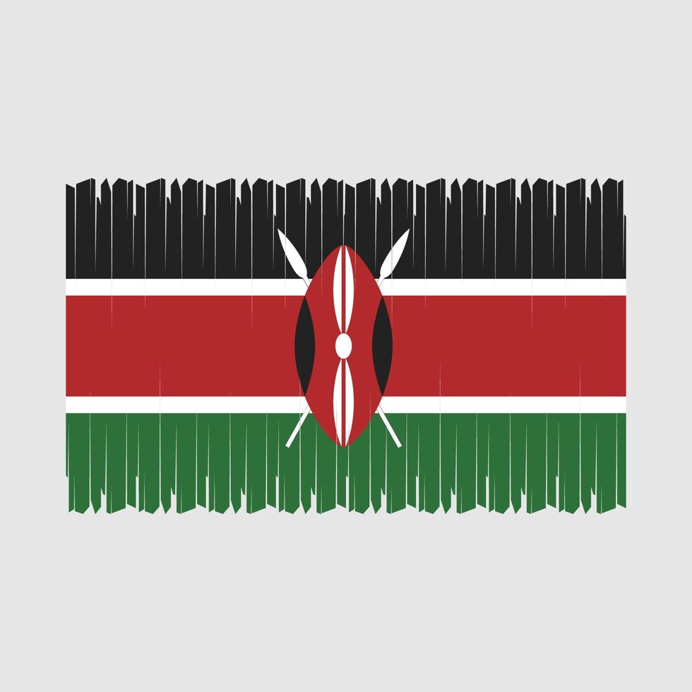 Kenya Flag Vector Illustration