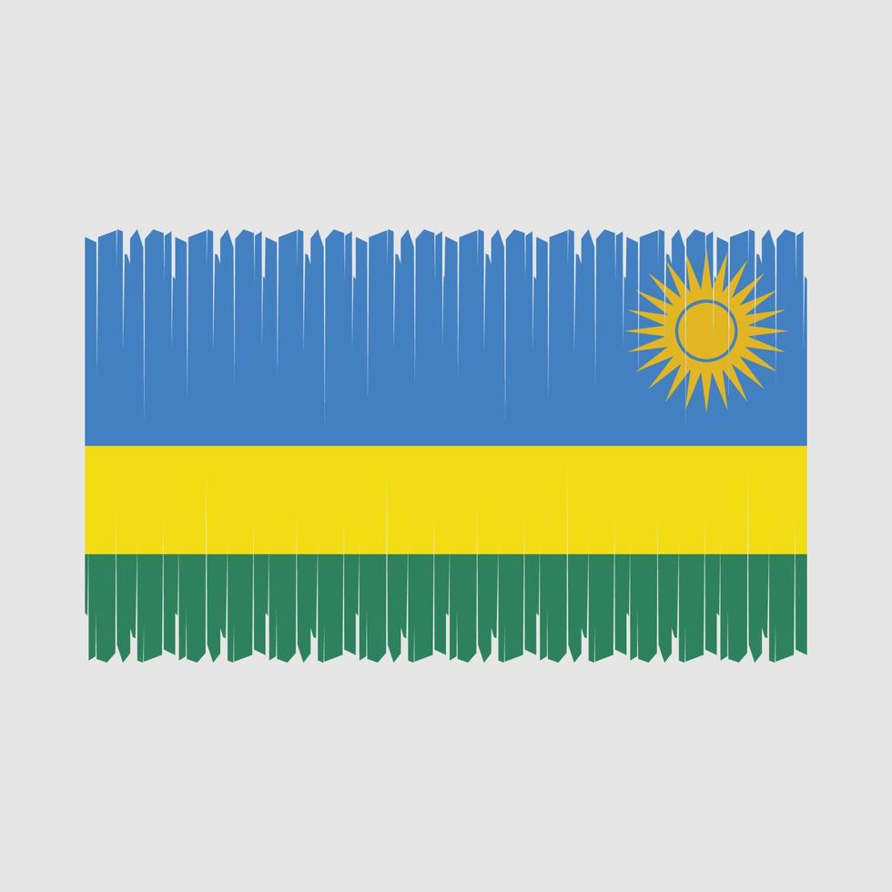 Rwanda Flag Vector Illustration