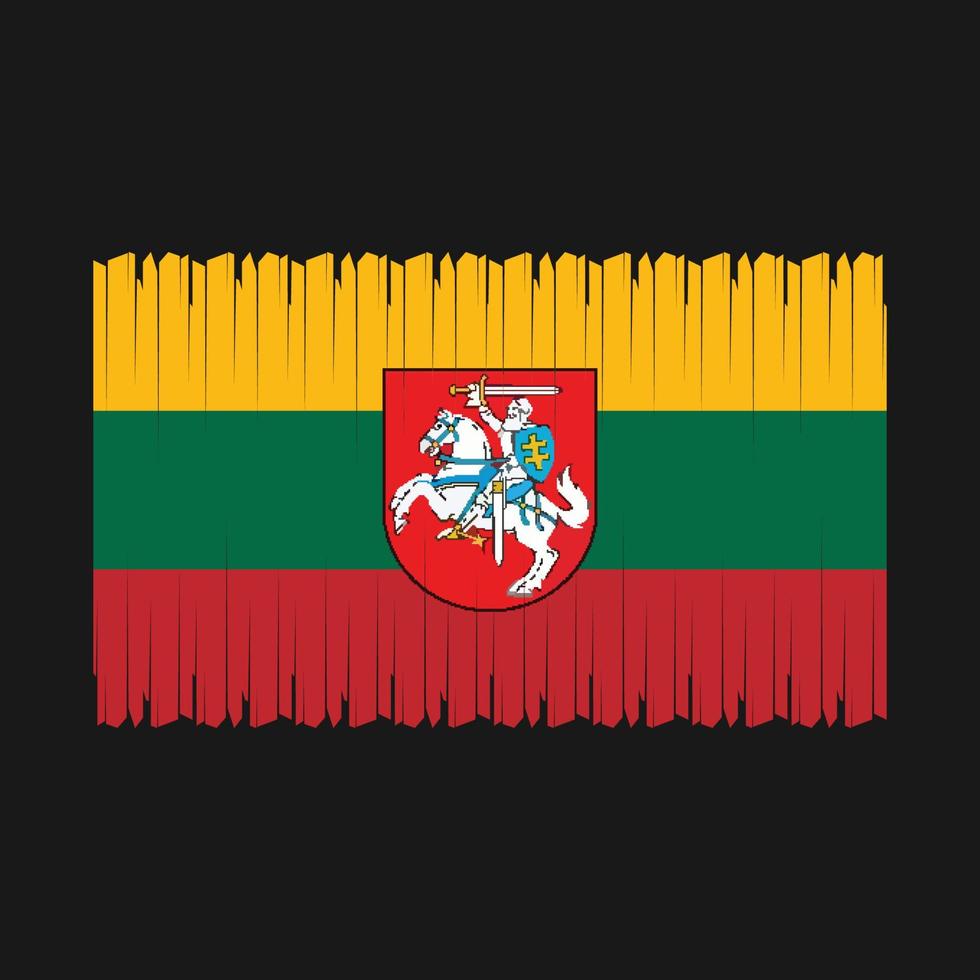 Lithuania Flag Vector Illustration