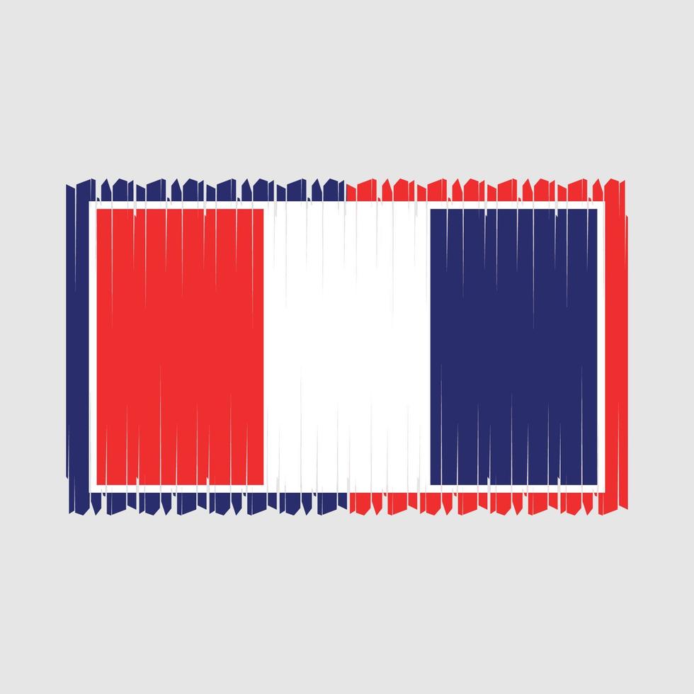 Ilustración de vector de bandera de Francia