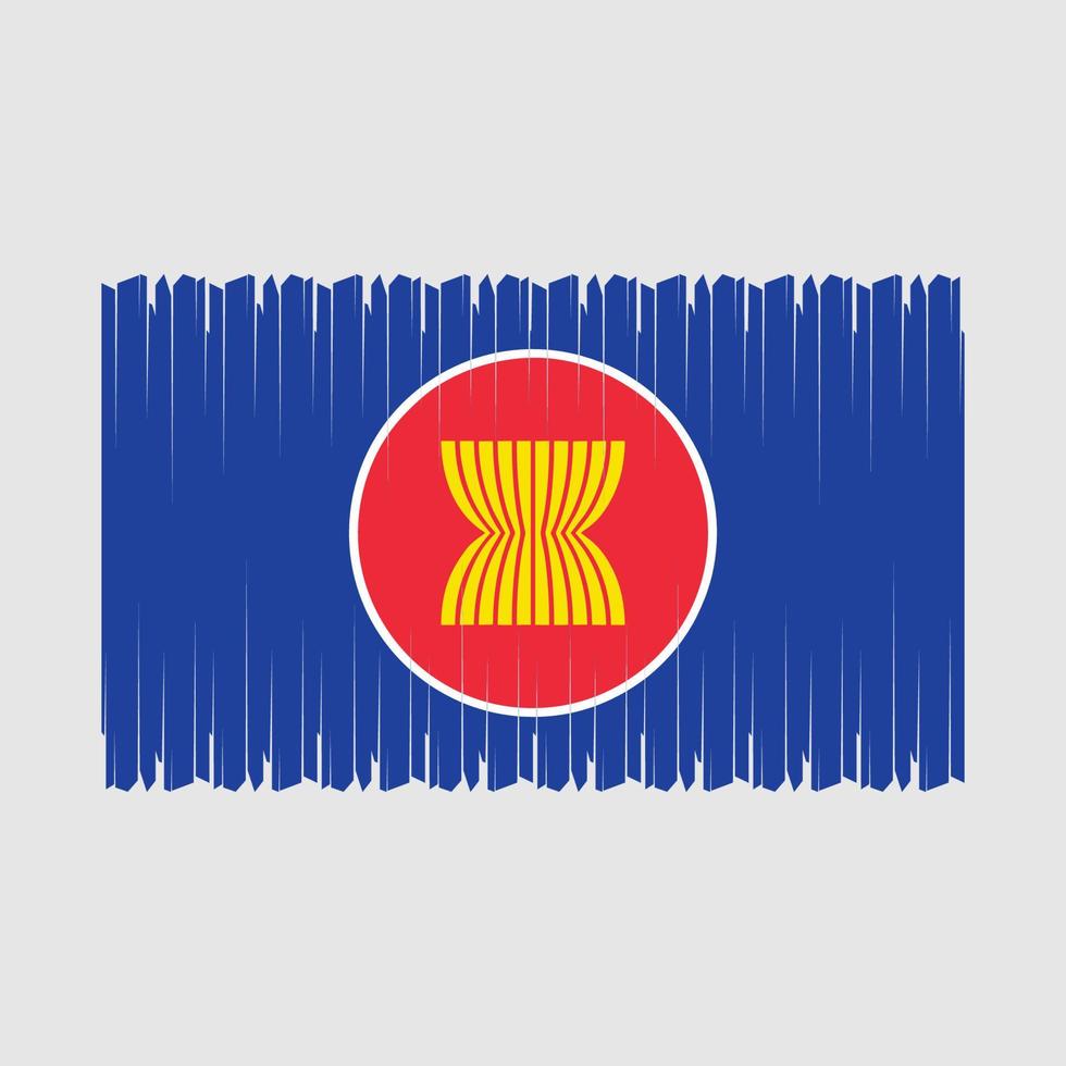 asean bandera vector ilustración