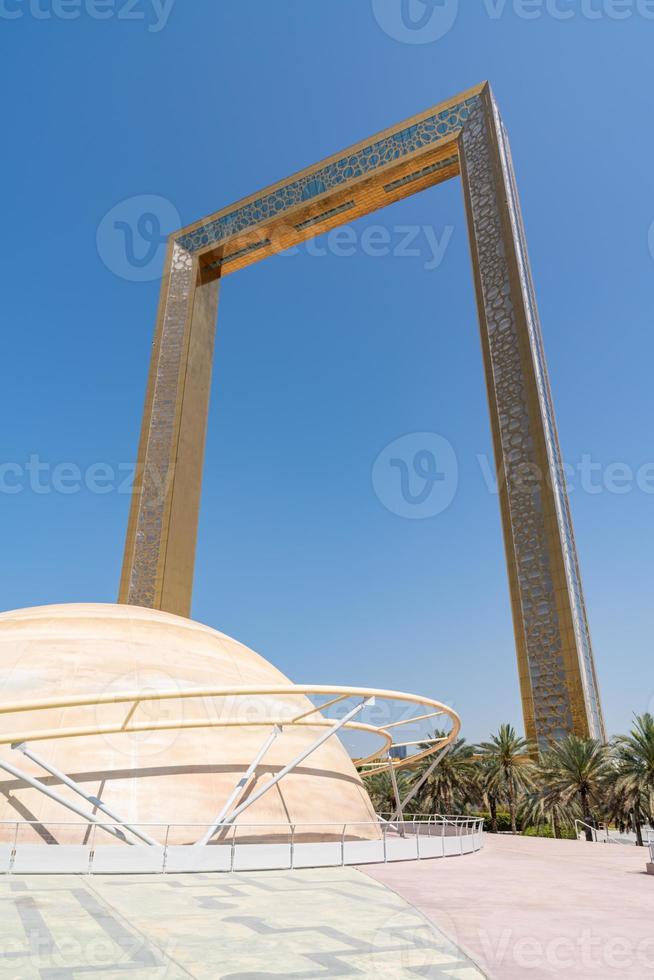 Dubai frame during a sunny day photo