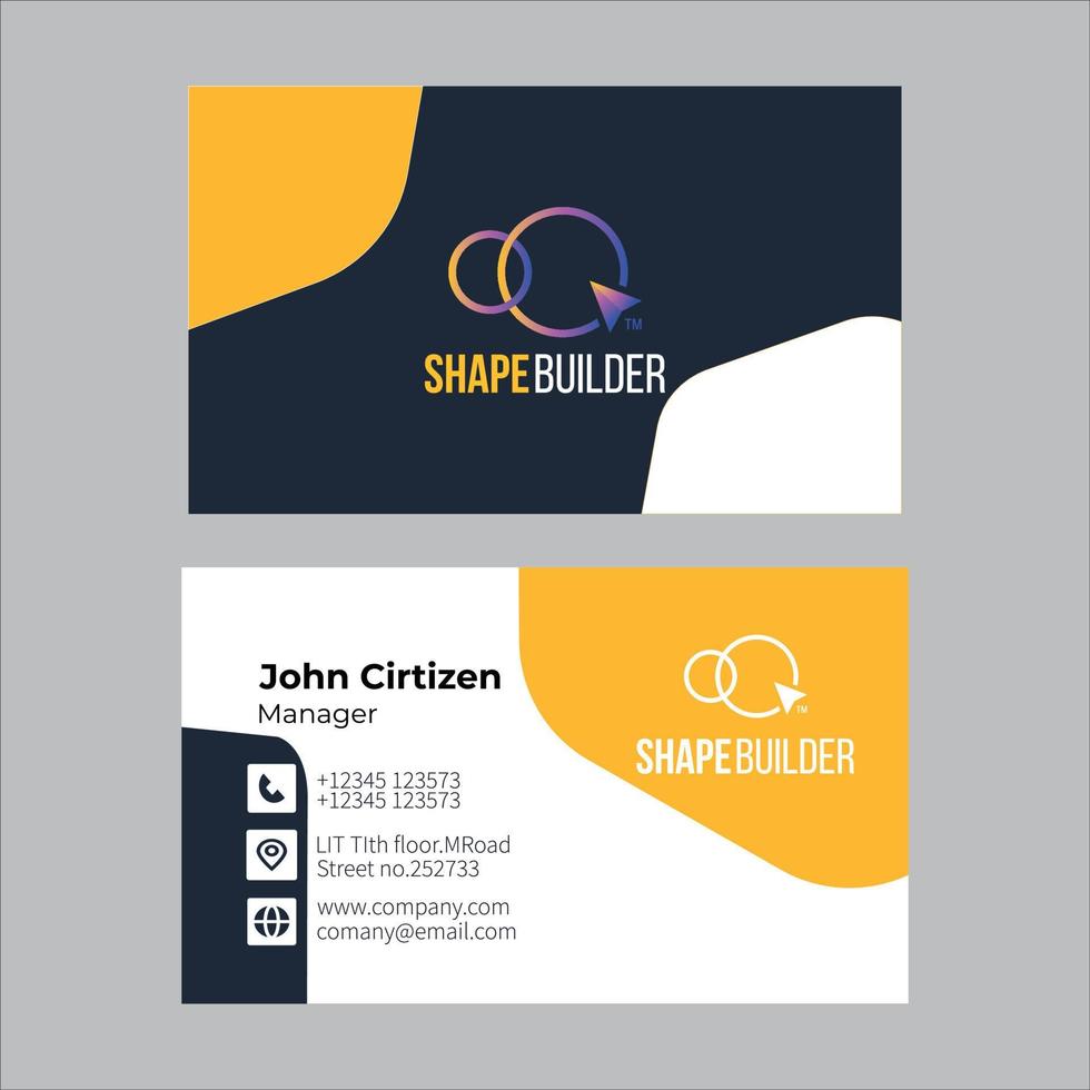 Business Card Design vector