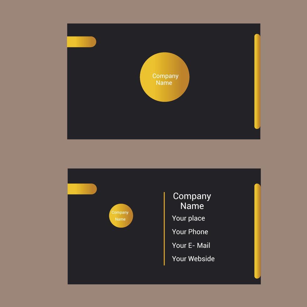 Business Card Design vector