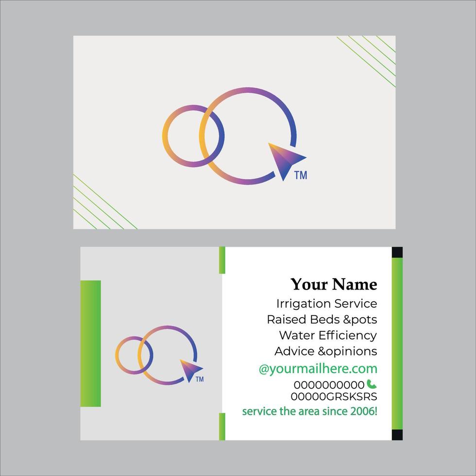 Business Card Design vector