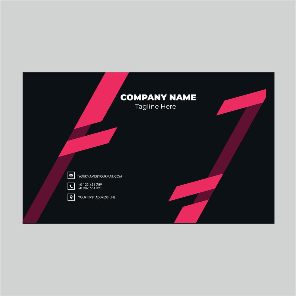 Business Card Design vector
