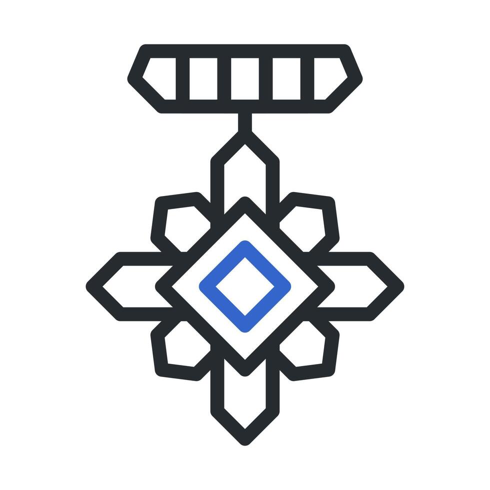 medal icon duocolor style grey blue colour military illustration vector army element and symbol perfect.