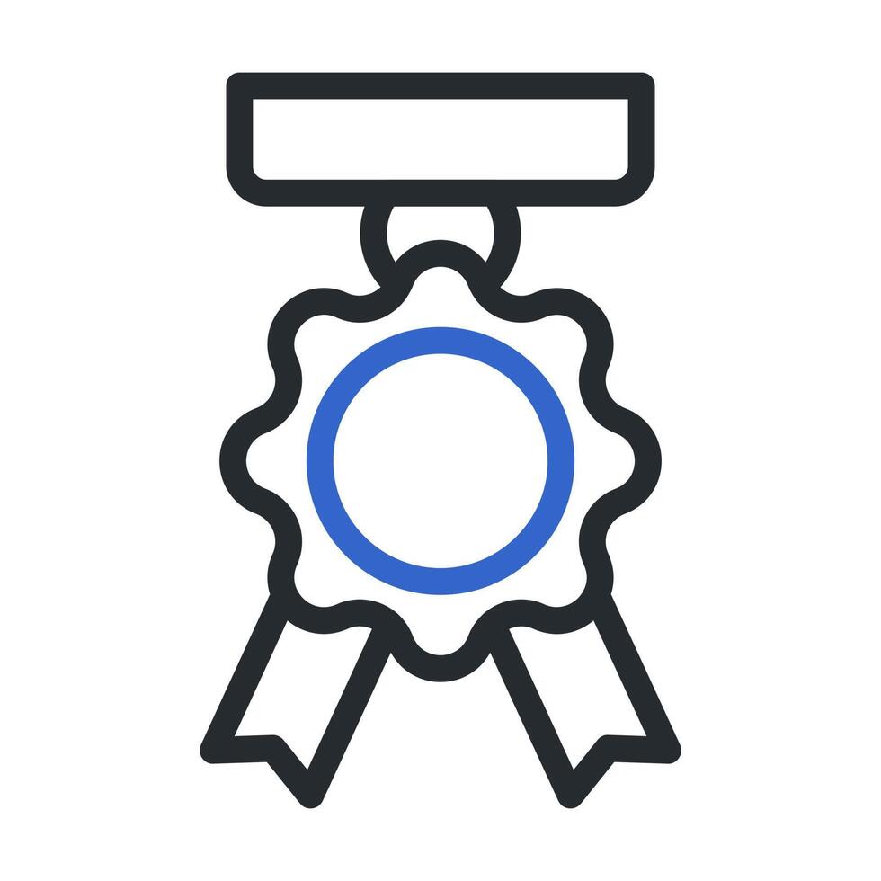 medal icon duocolor style grey blue colour military illustration vector army element and symbol perfect.