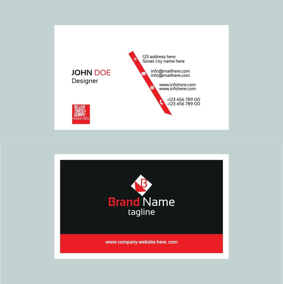 Business Card design branding vector