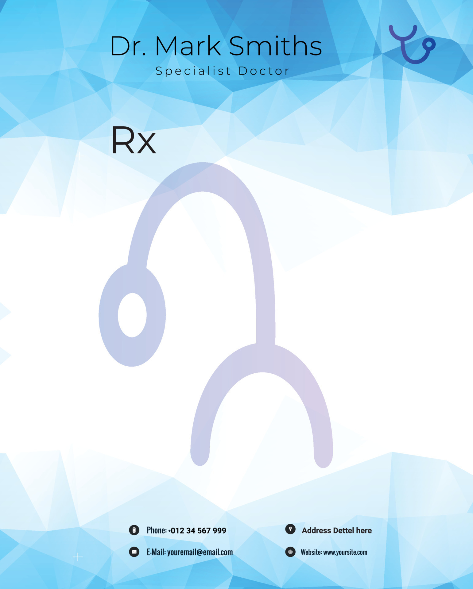 Medical letterhead template design 21693322 Vector Art at Vecteezy