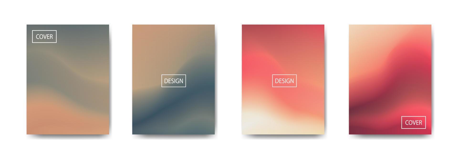 set of abstract background with beautiful gradation color, colorful background for poster flyer banner backdrop.vertical banner.cool fluid background vector illustration