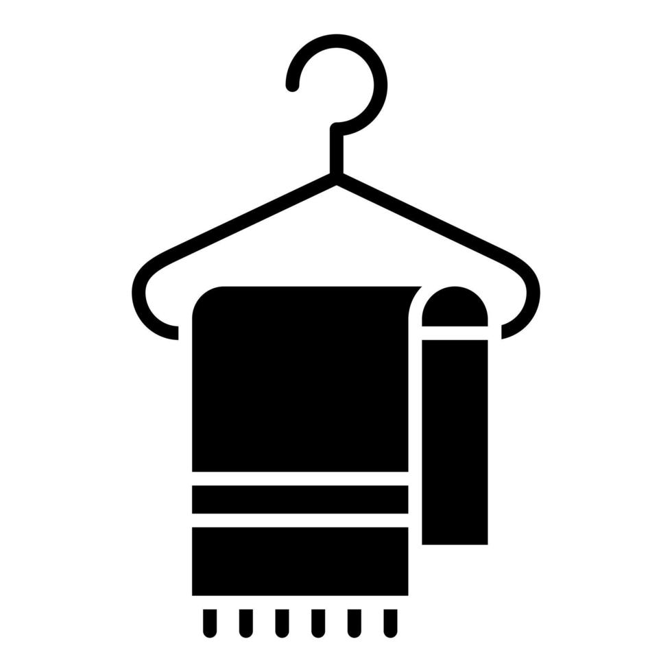 Bath Towel vector icon