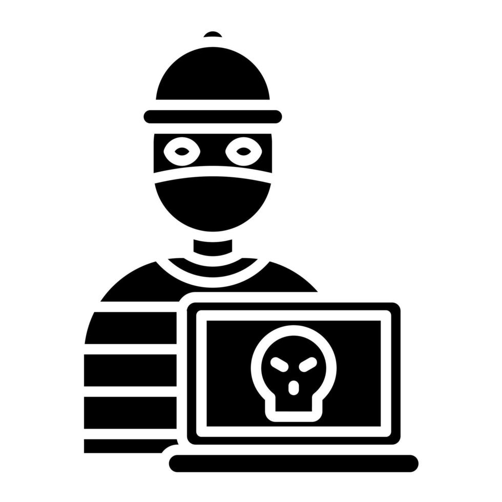 icono de vector de hacker