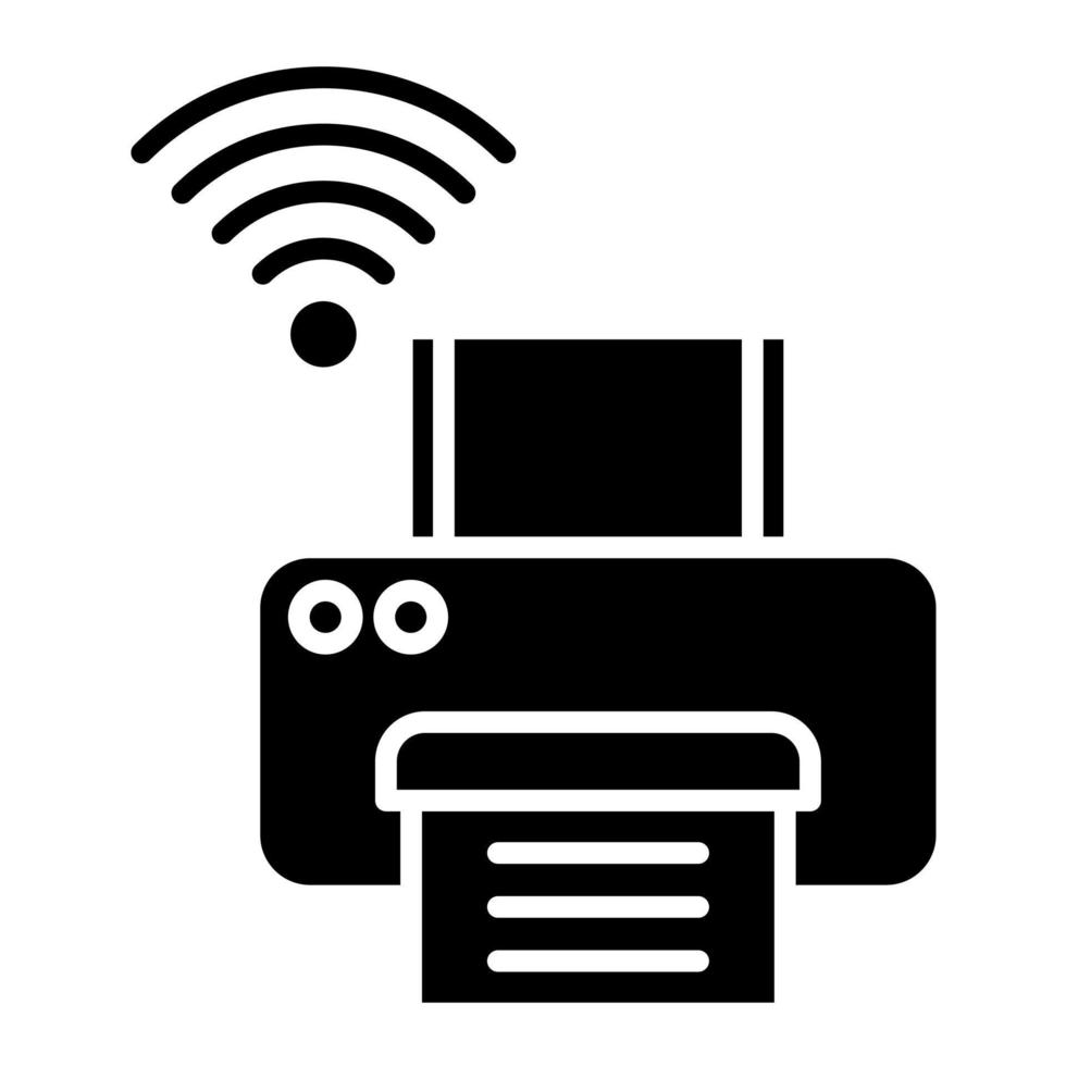 Smart Printer vector icon