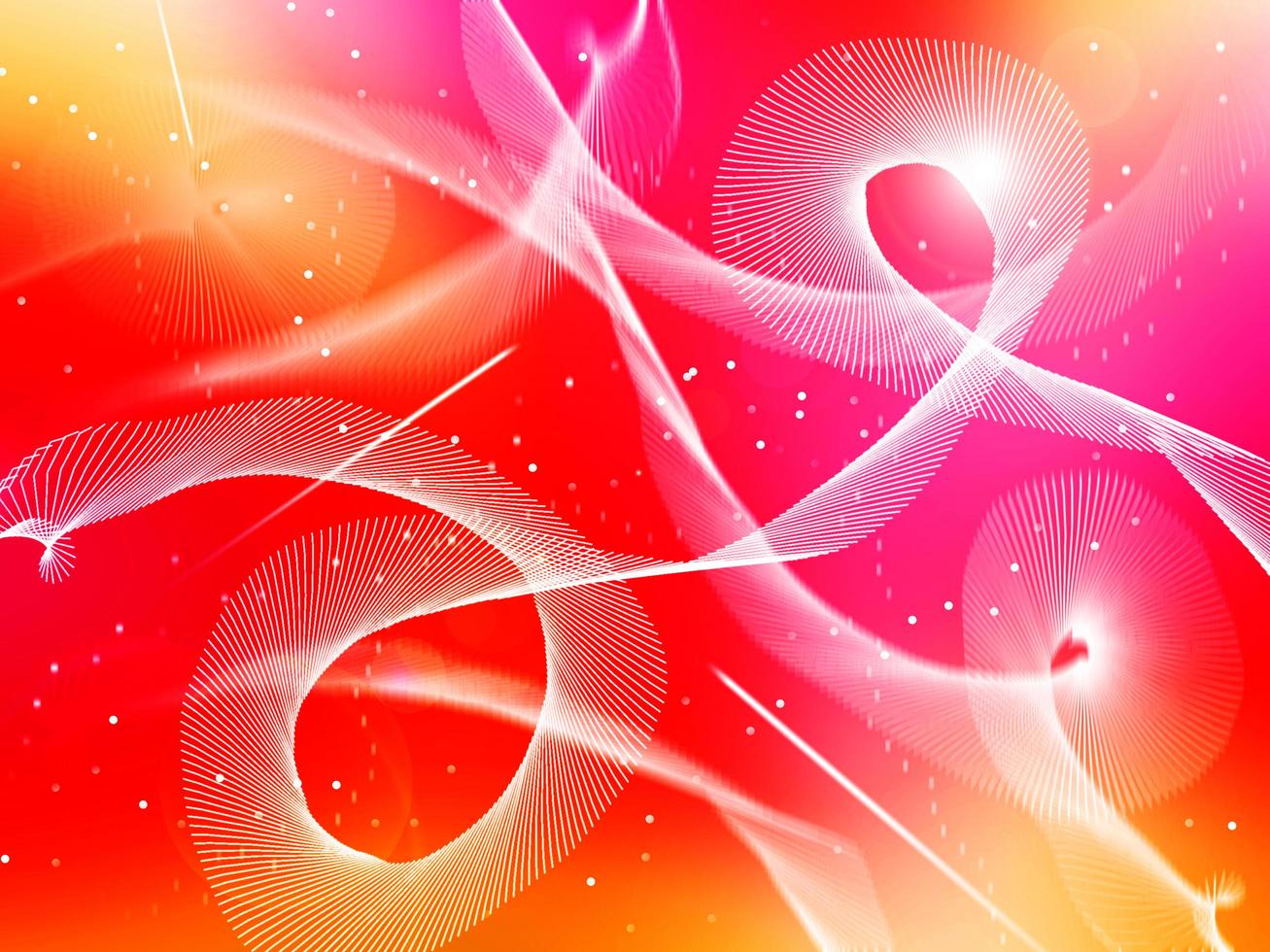 Bright red and yellow abstract dynamic lines background. Modern tech motion line. photo