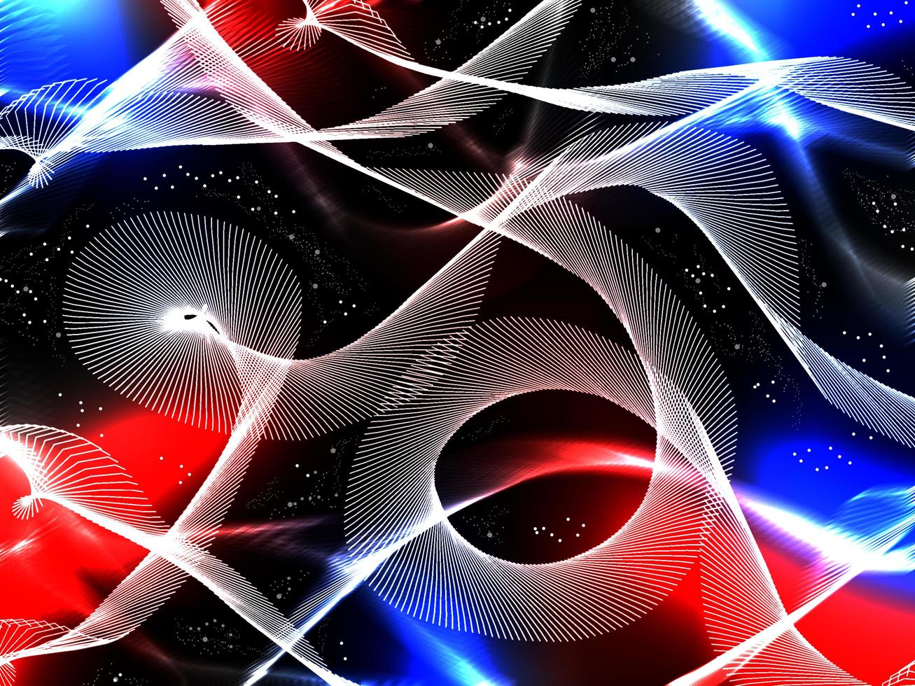 Abstract motion lines with blurred red and blue. Modern digital background photo
