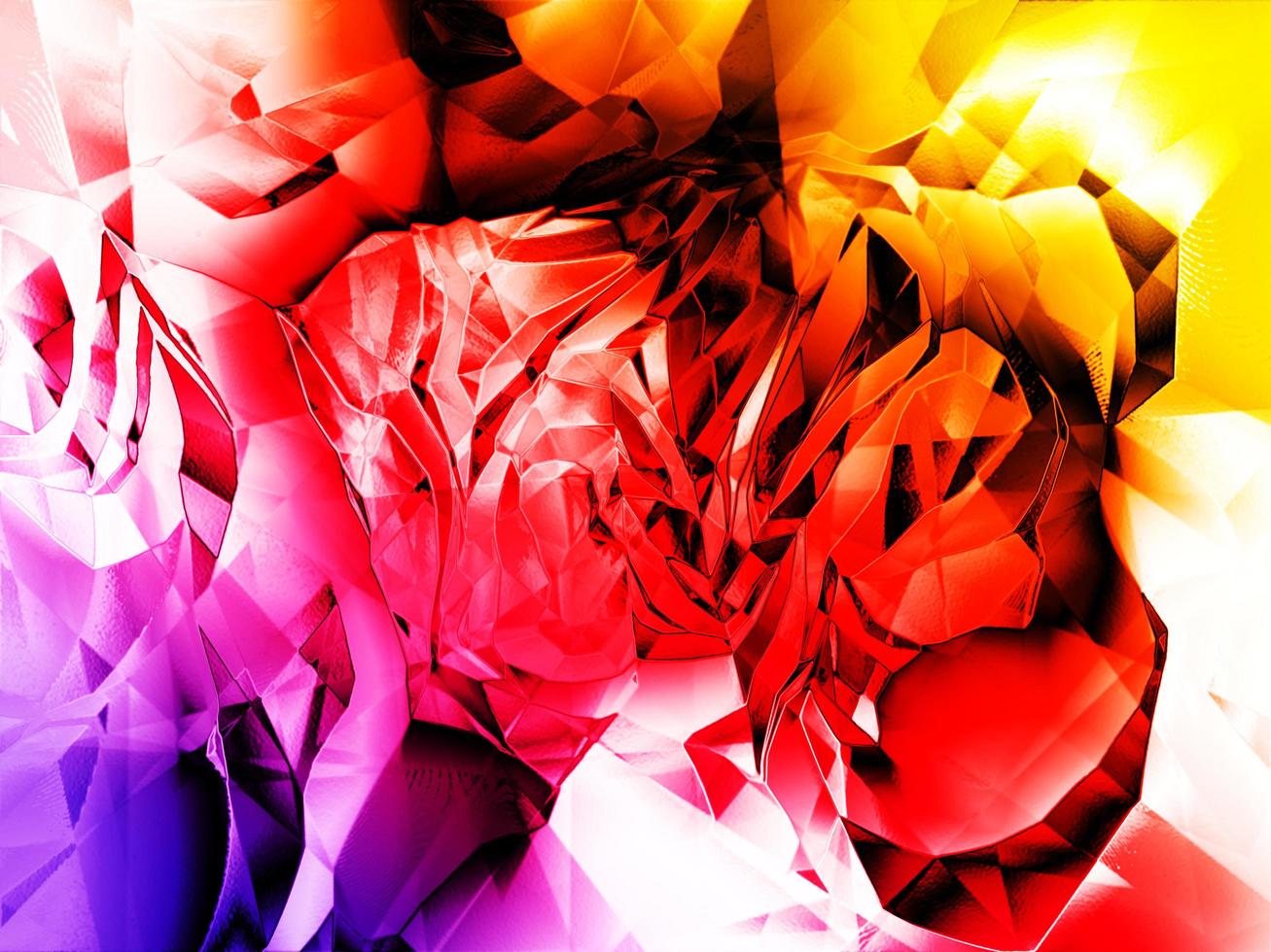 Abstract modern background in rainbow color. Colorful crumpled paper texture photo