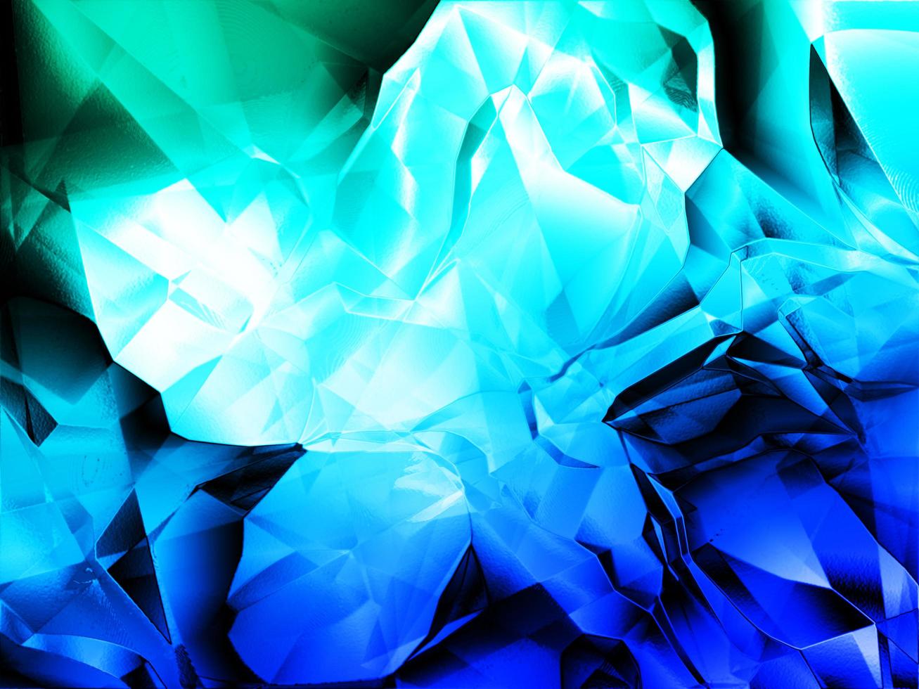 Blue abstract modern technology background. Glowing blue crumpled paper texture photo