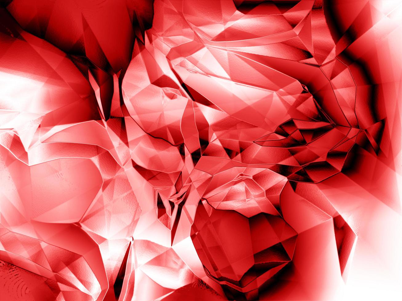 Red rose abstract modern background. Digital sharp crumple paper texture photo