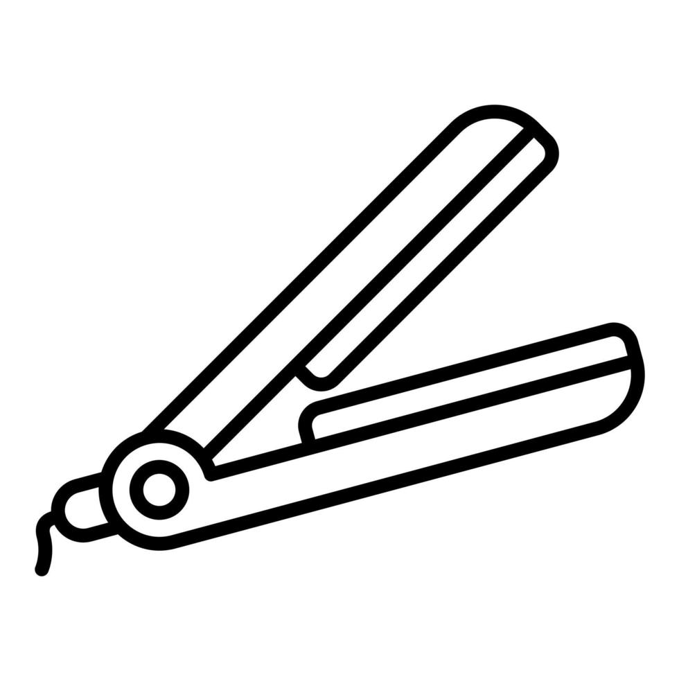 icono de vector de plancha de pelo