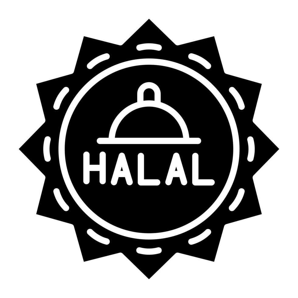 Halal vector icon