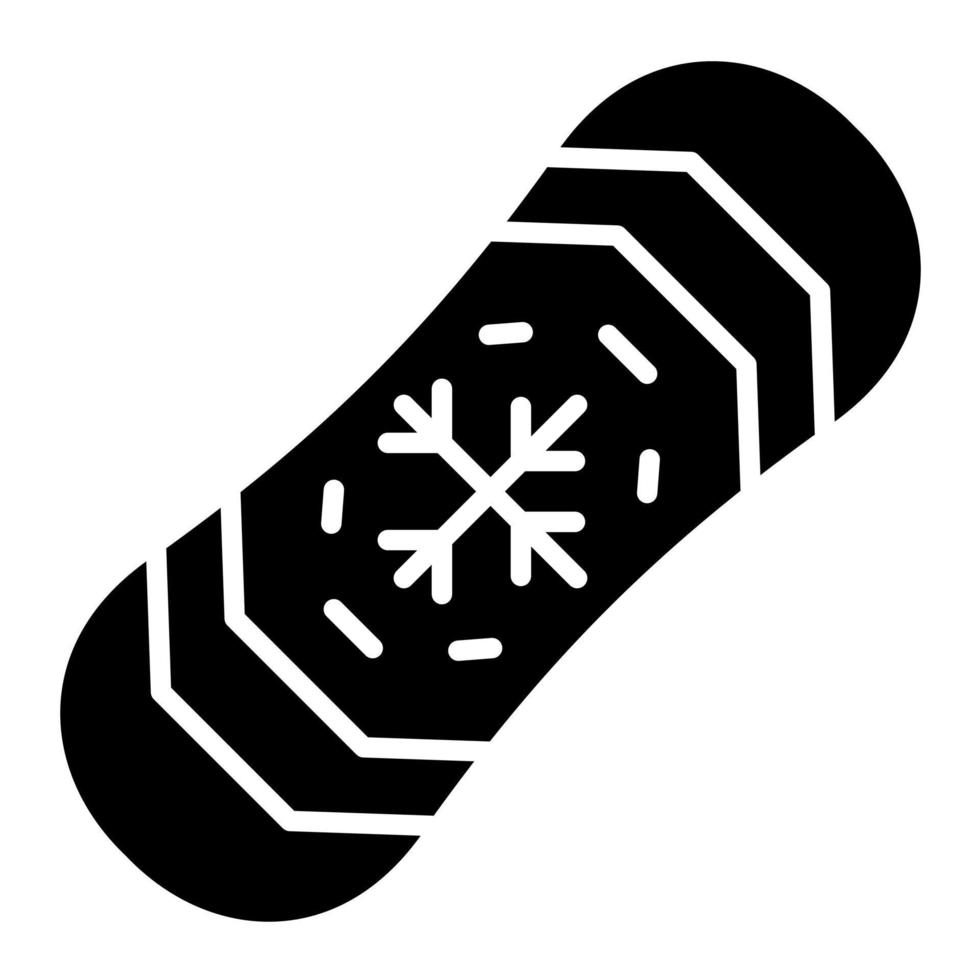 icono de vector de snowboard