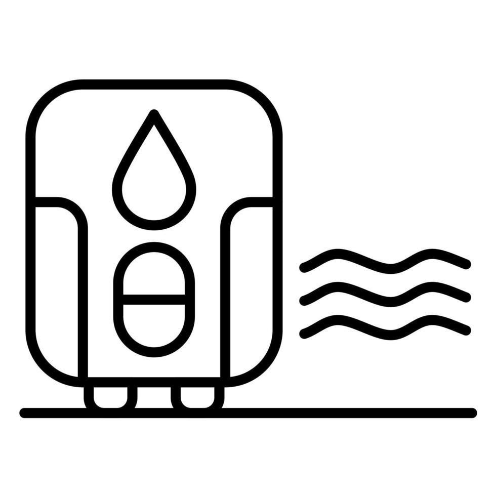 icono de vector de humidificador