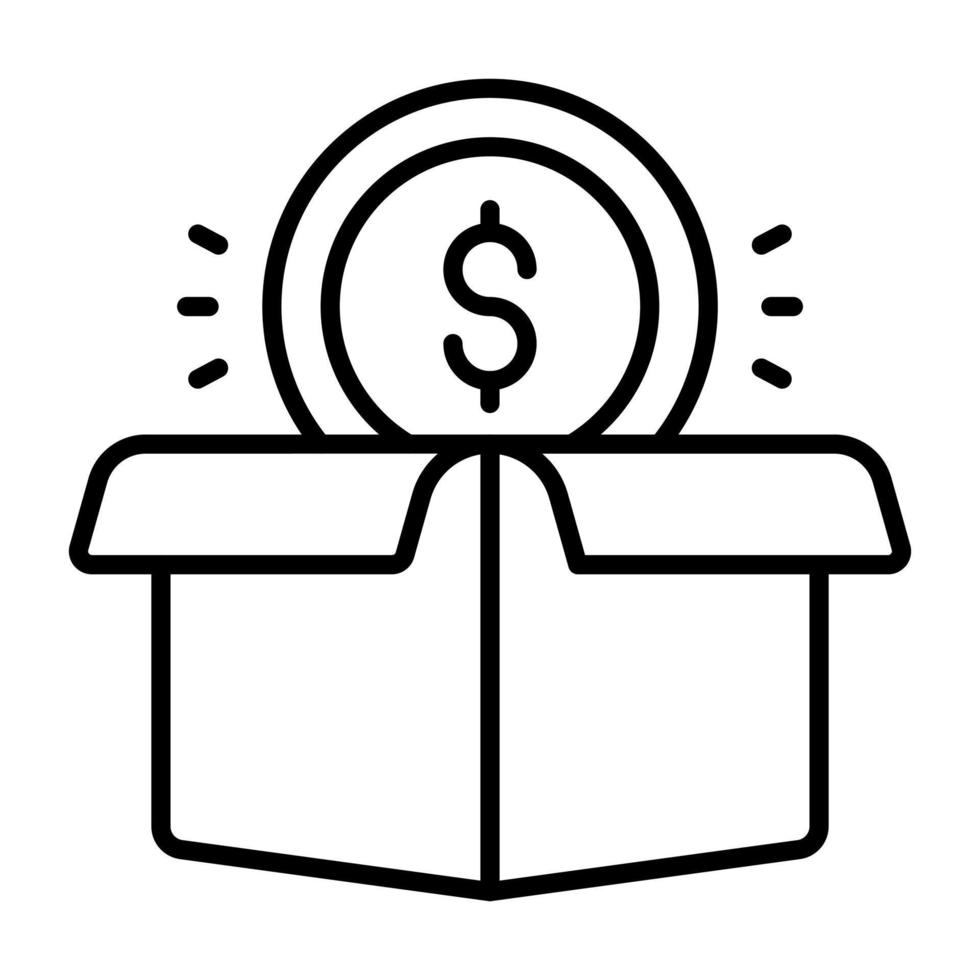 Donation Box vector icon